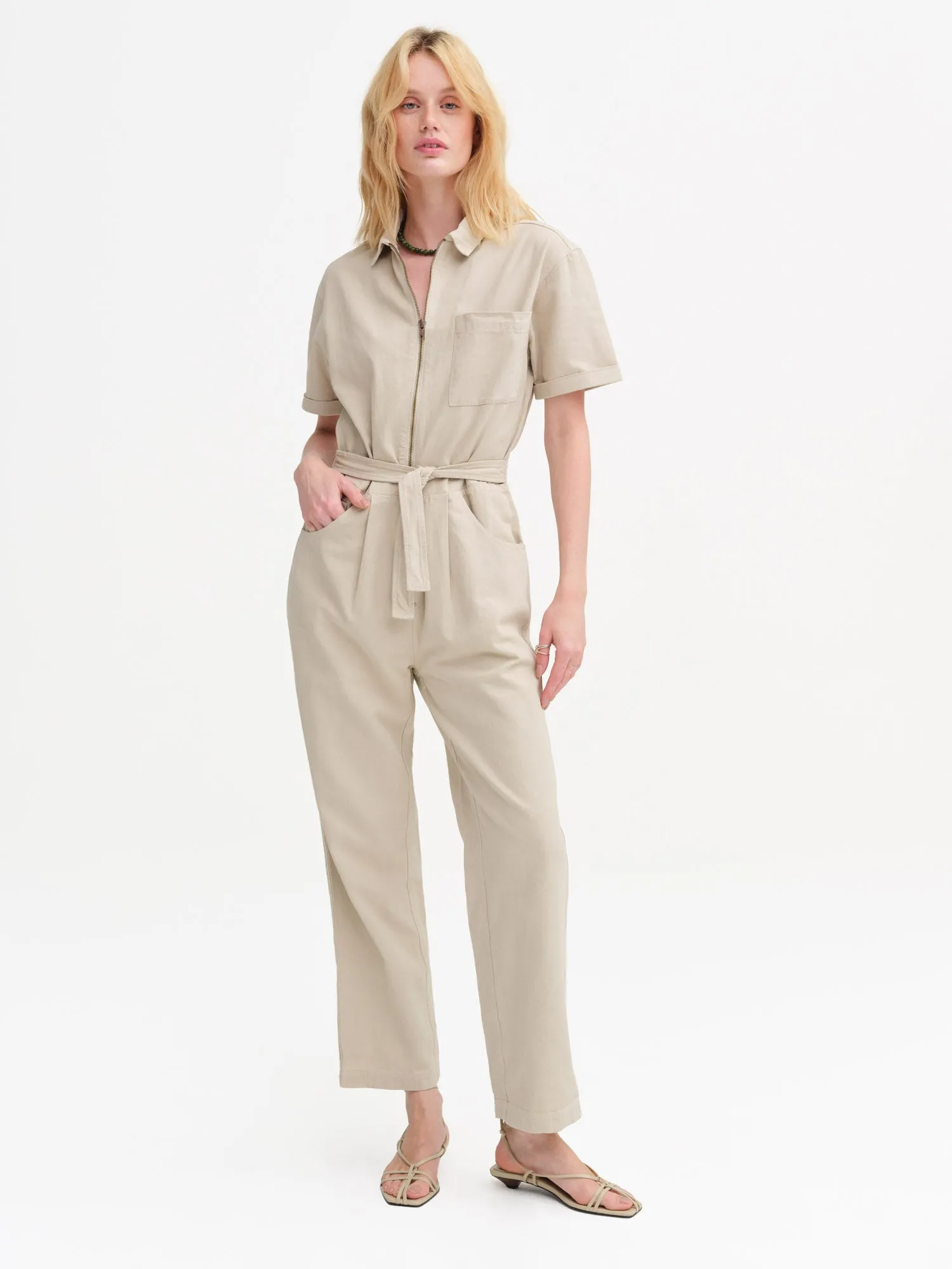 Organic Cotton Canvas Jumpsuit