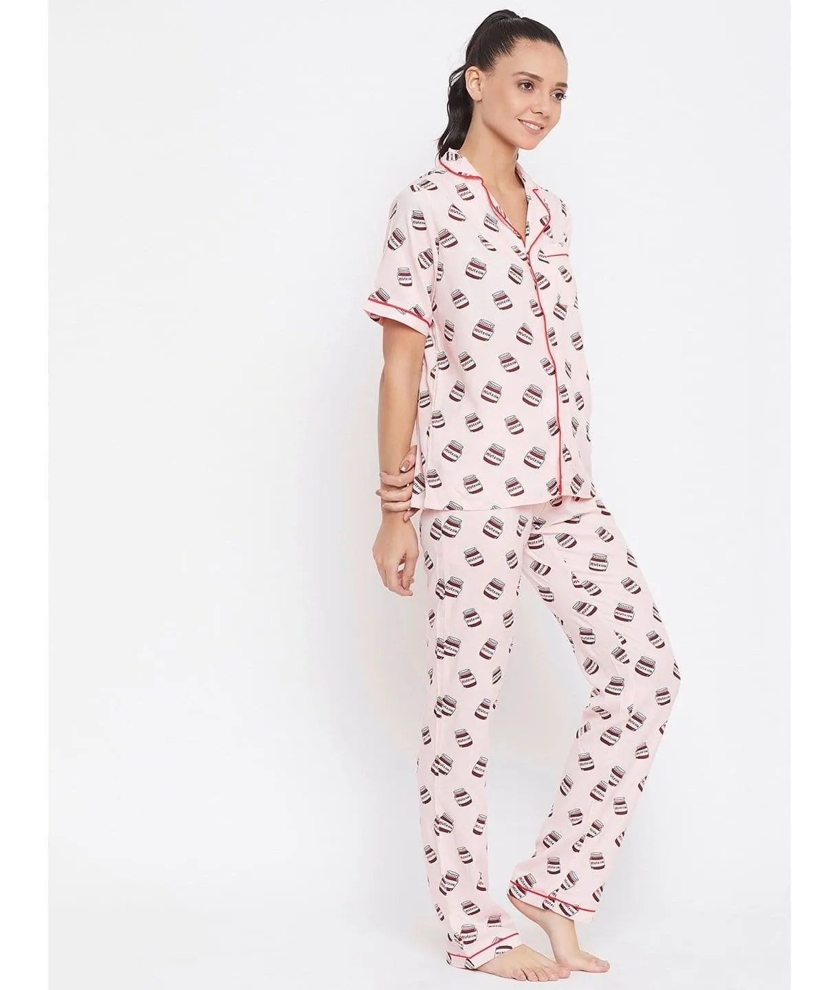 Printed Cotton Night Suit