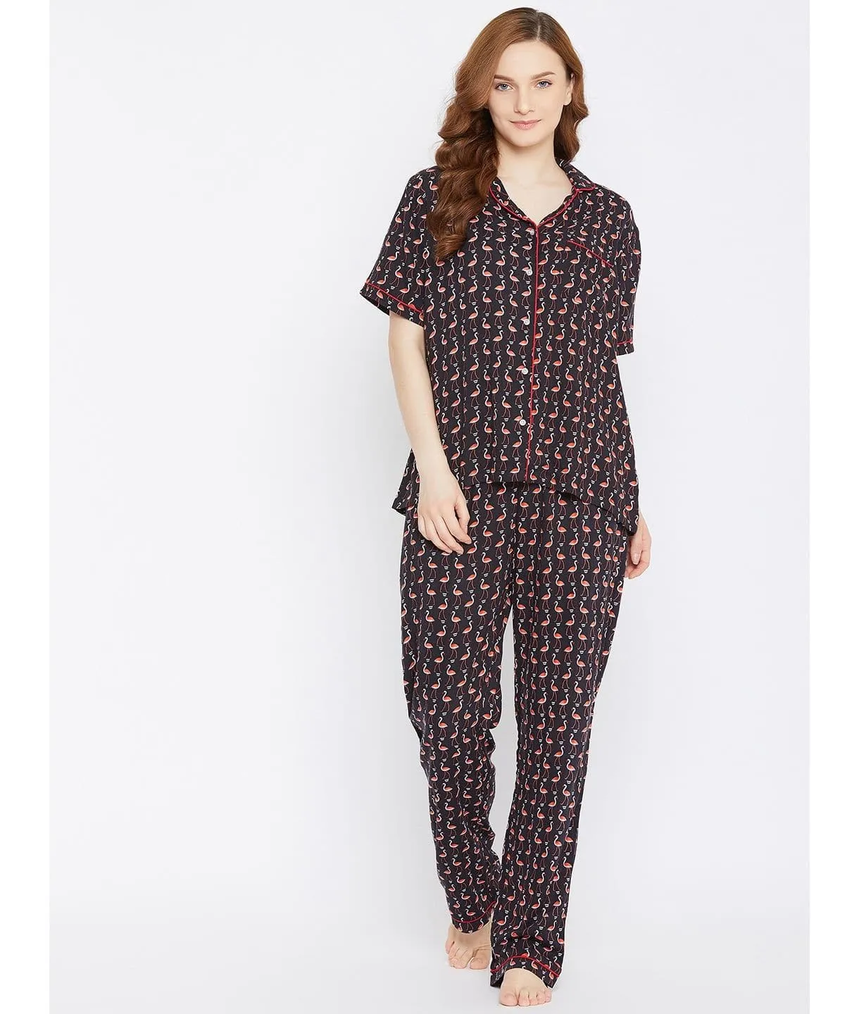 Printed Cotton Night Suit