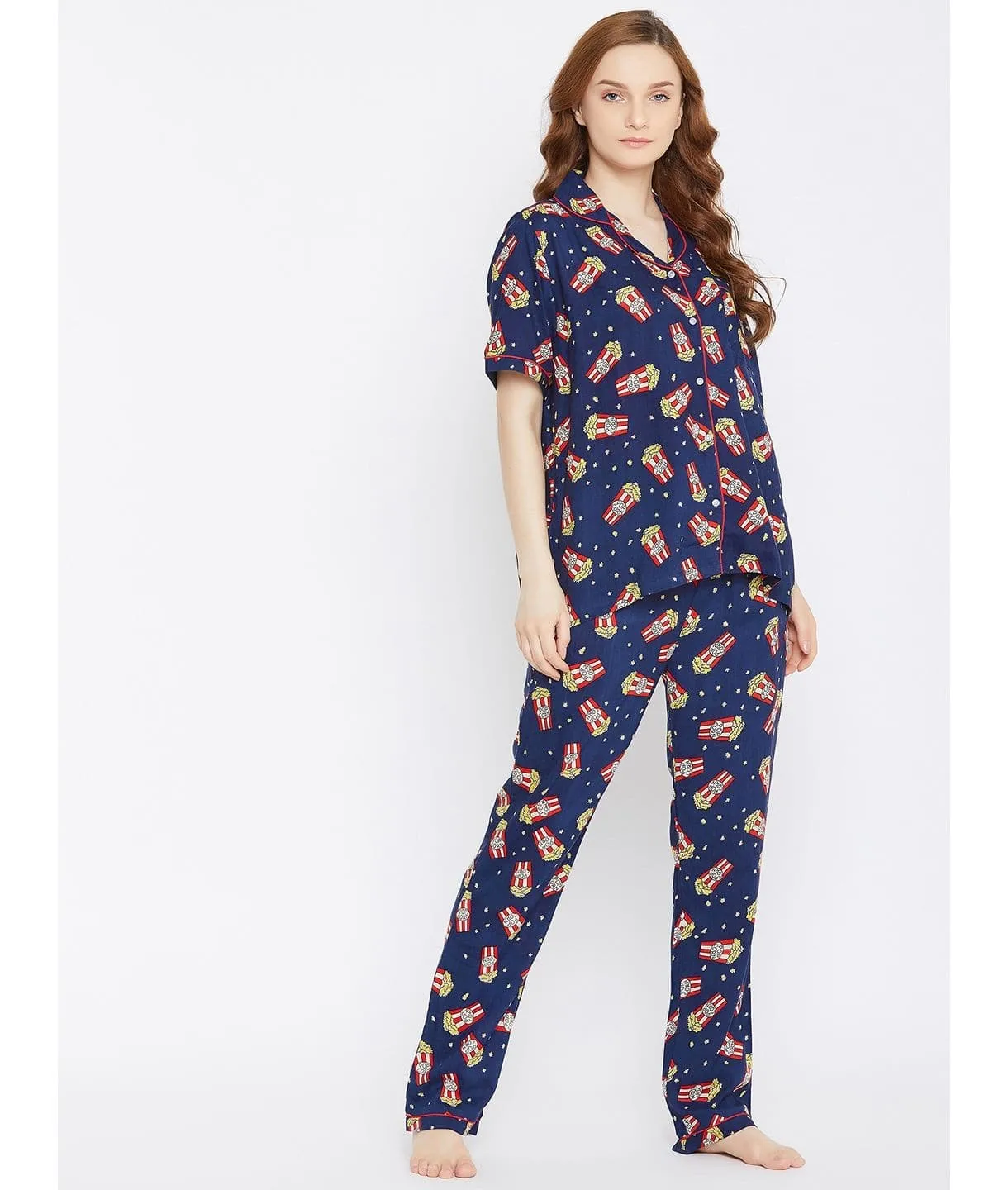 Printed Cotton Night Suit