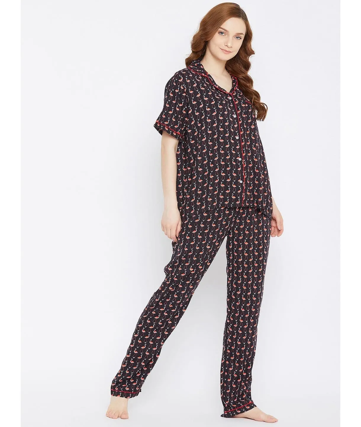 Printed Cotton Night Suit