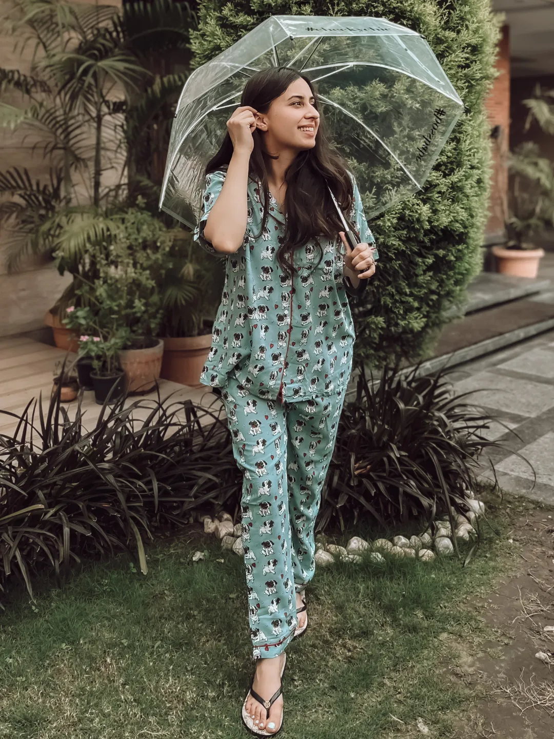 Printed Cotton Night Suit