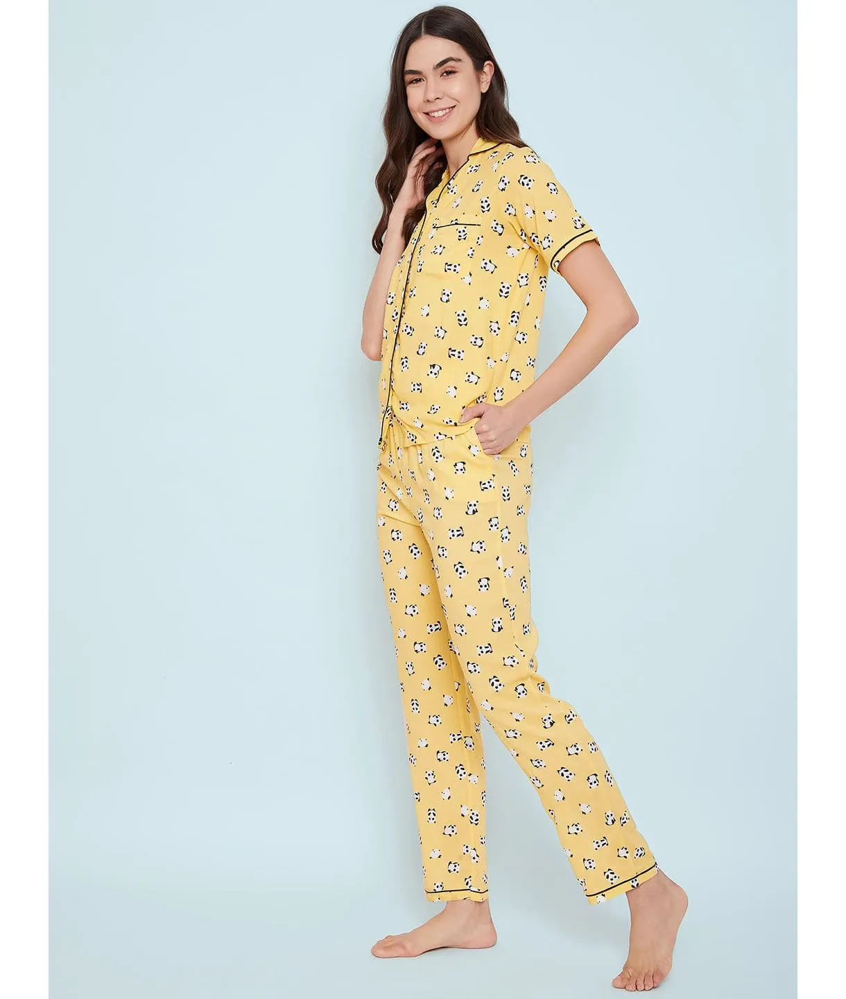 Printed Cotton Night Suit