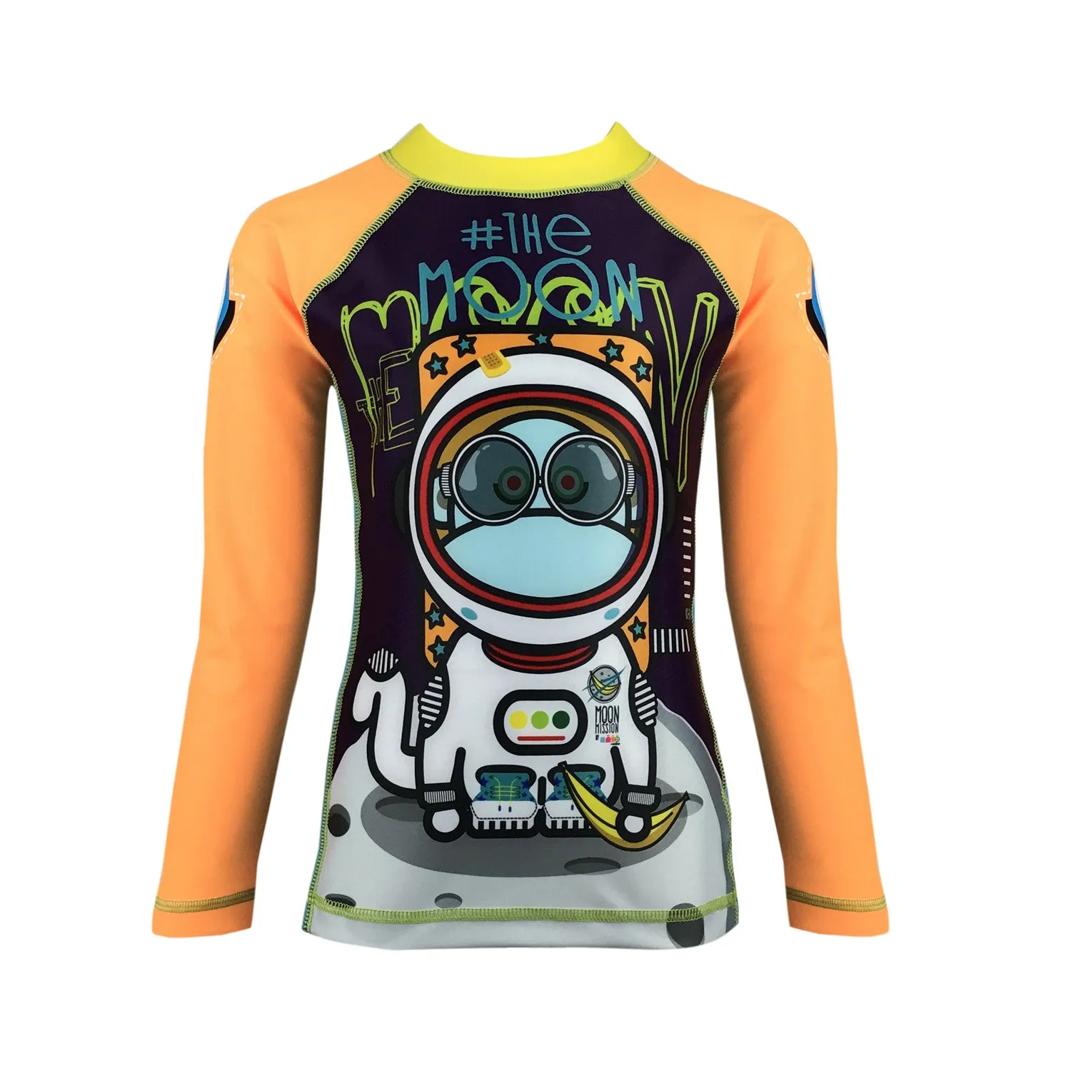 Scimia Moon Boys Long Sleeve Rash Guard Shirt