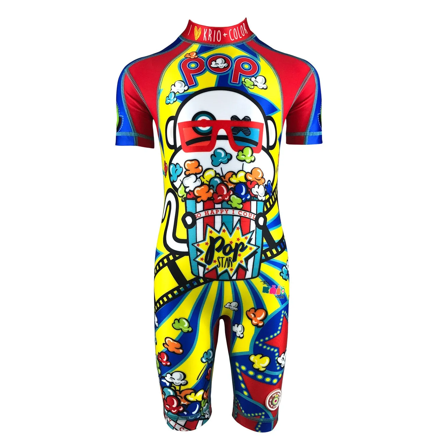 Scimia Popcorn Boys Short Sleeve Sunsuit