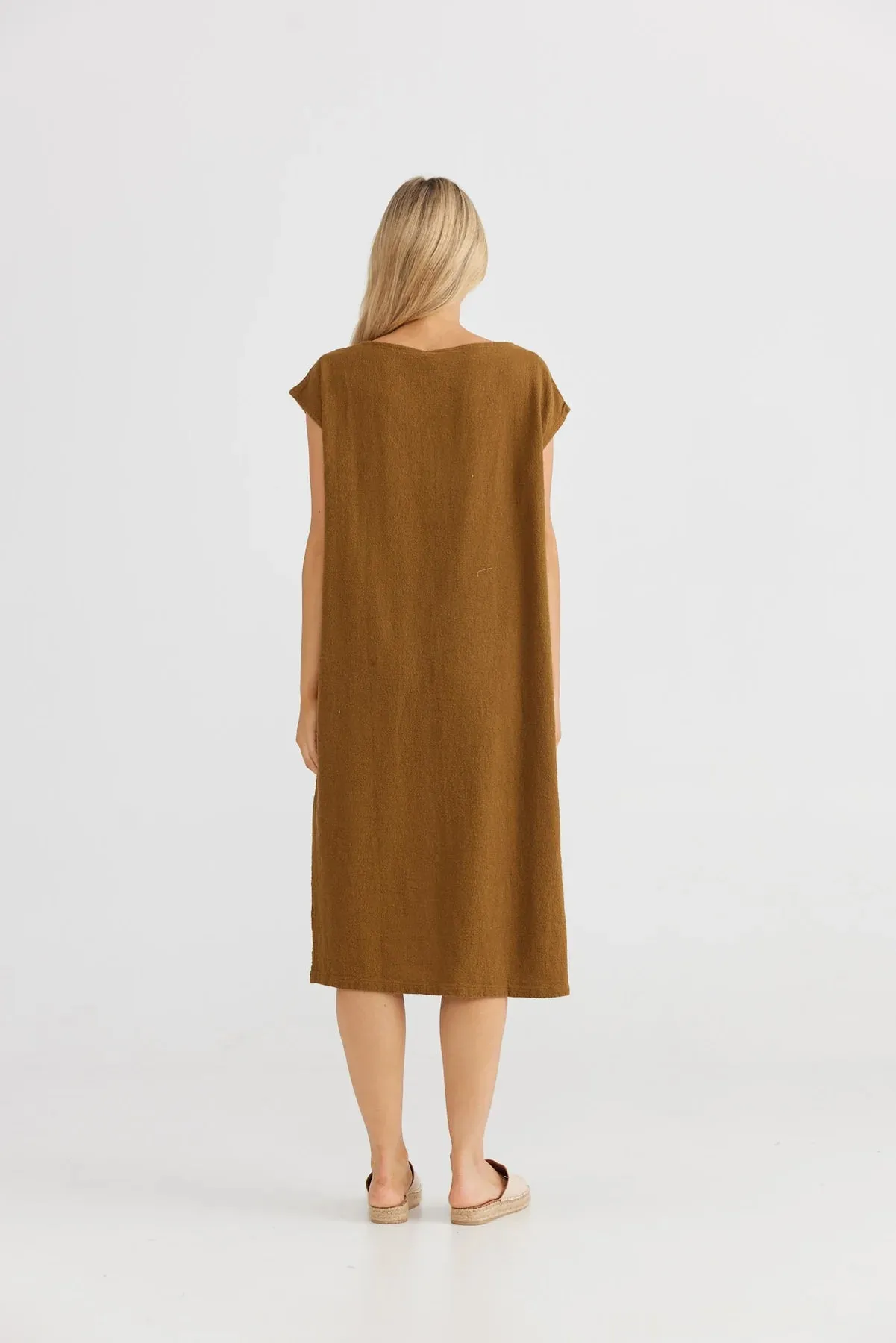 Sumba Dress - Basil Gauze