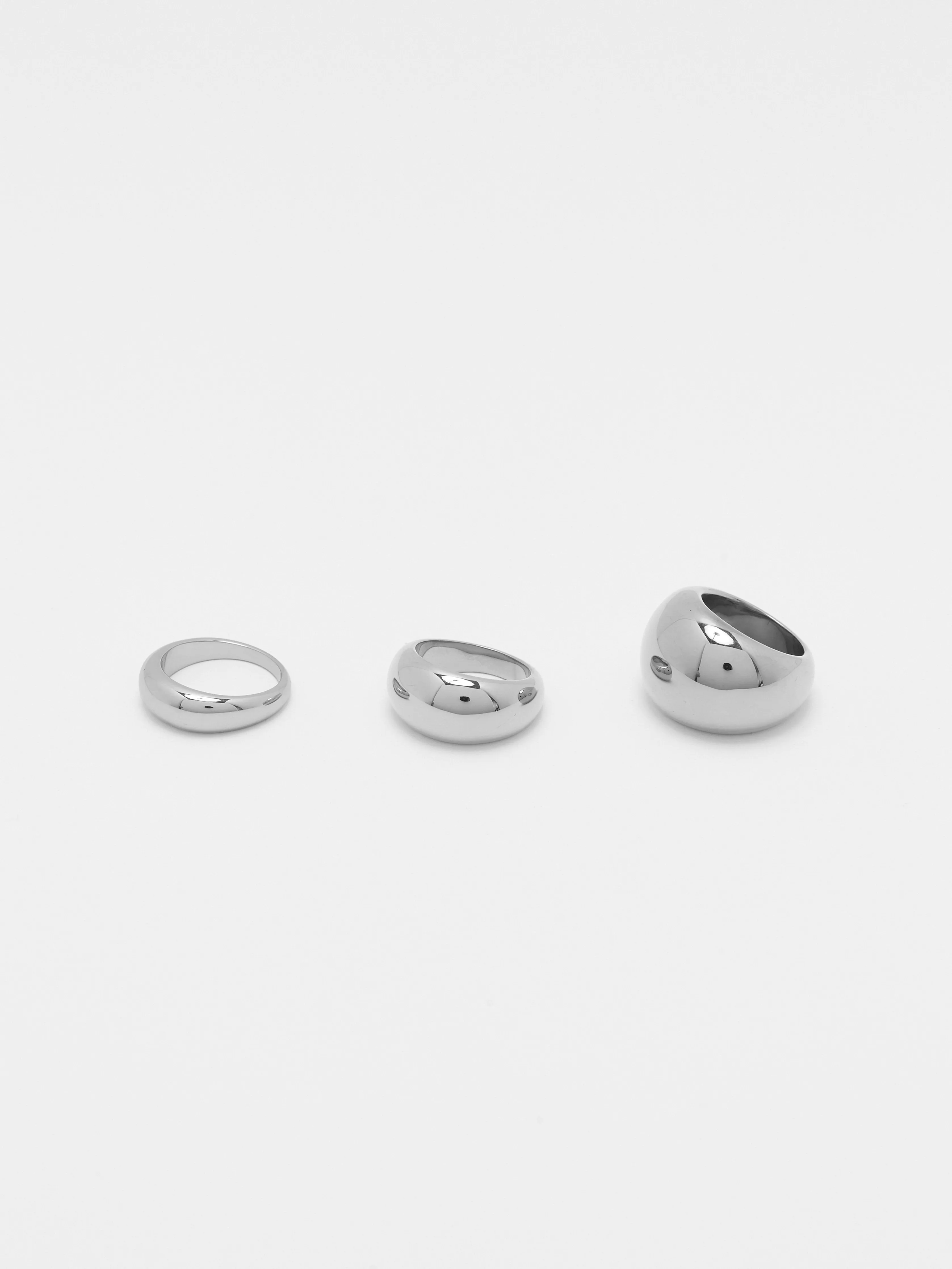 Thin Silver Orb Ring