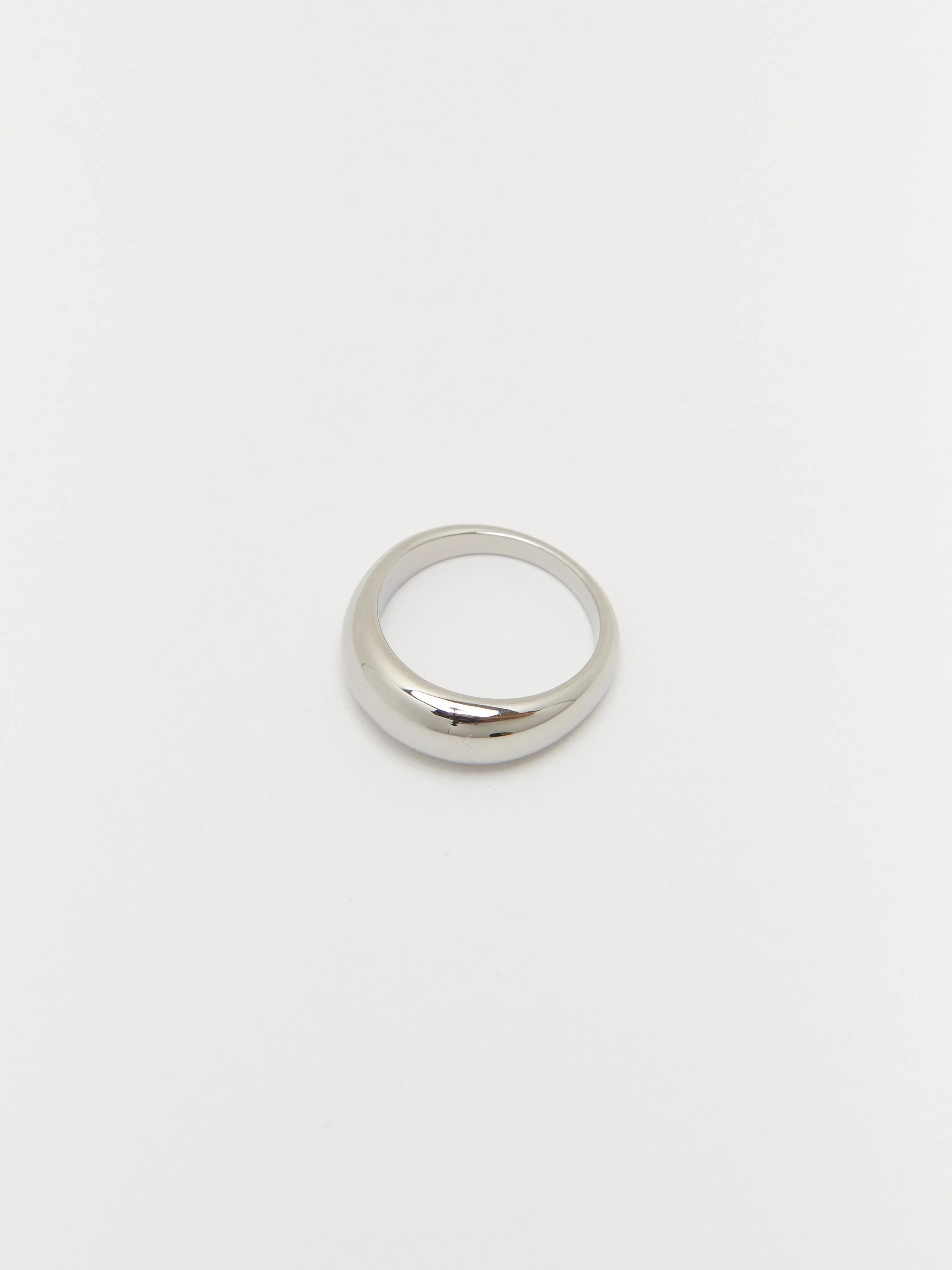 Thin Silver Orb Ring