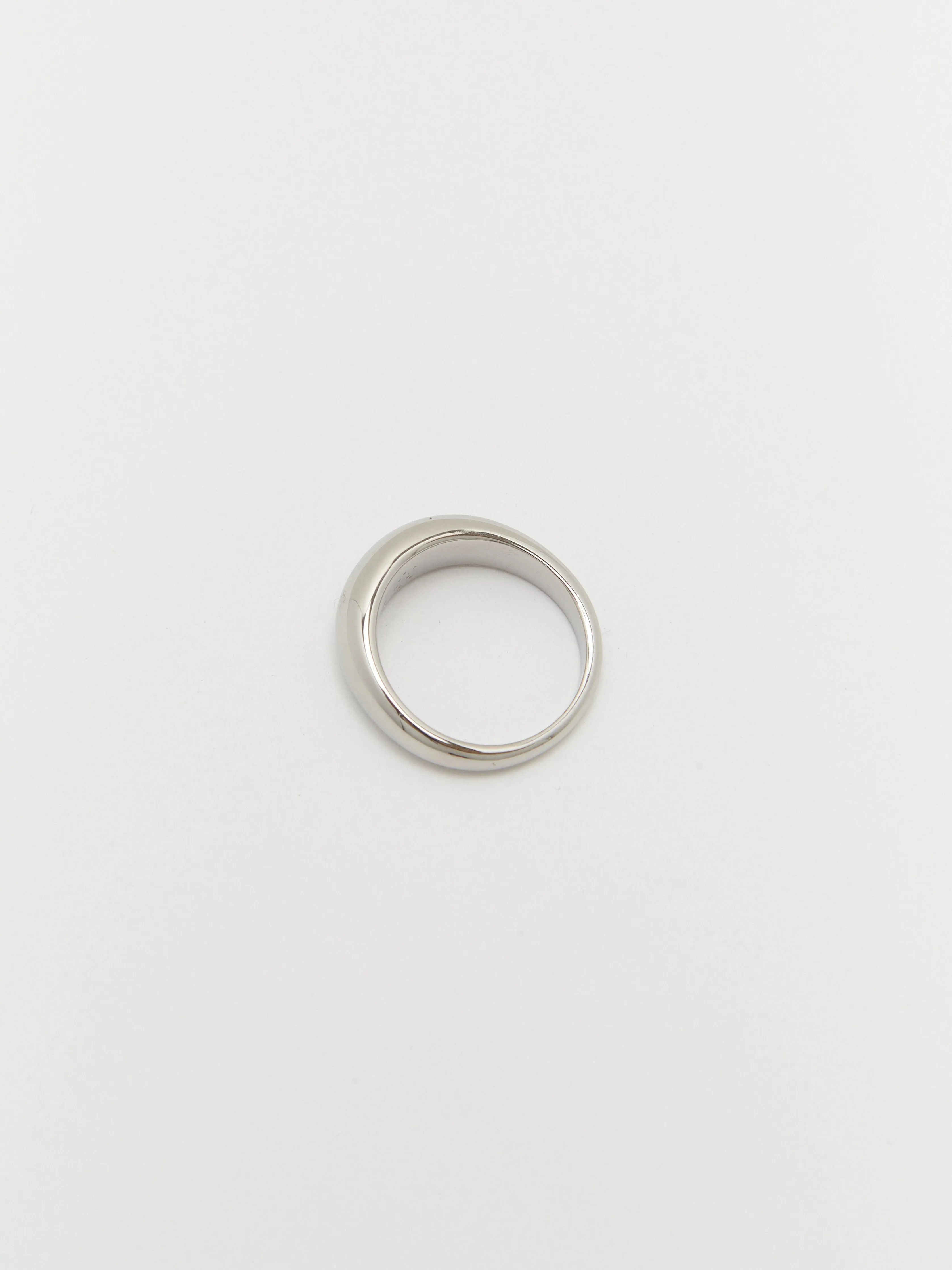 Thin Silver Orb Ring