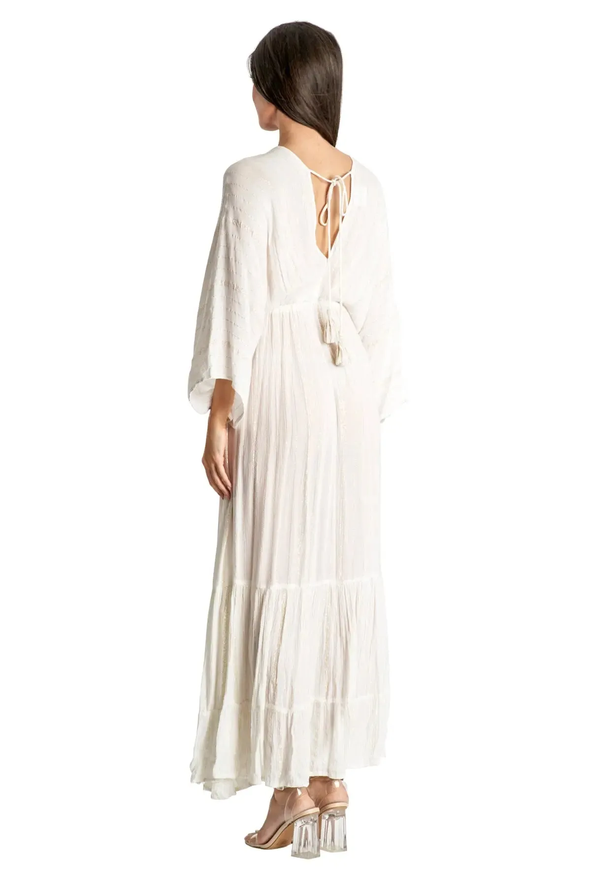 White Maxi Robe Resort Dress