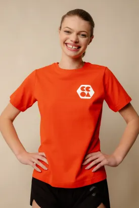 Women's Breathable T Shirt Plastic Free - Flame Red