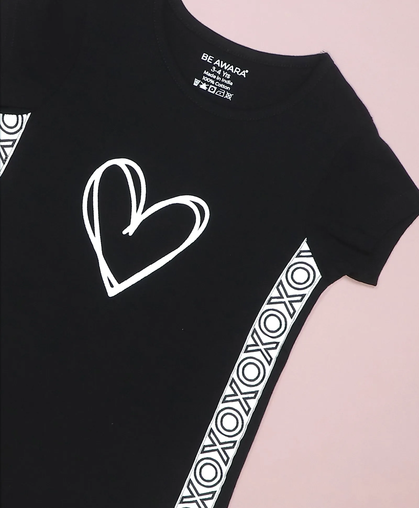 XOXO Print Girls T-Shirt Dress